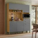 ALACENA MONTESA 6P, 2C / FREIJO - GRIS 162 X 196 X 38 CM 