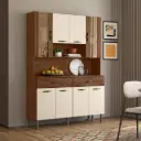 ALACENA GOLDEN 8P, 2C / NOGUEIRA - OFF WHITE 121 X 173 X 36.3 CM 