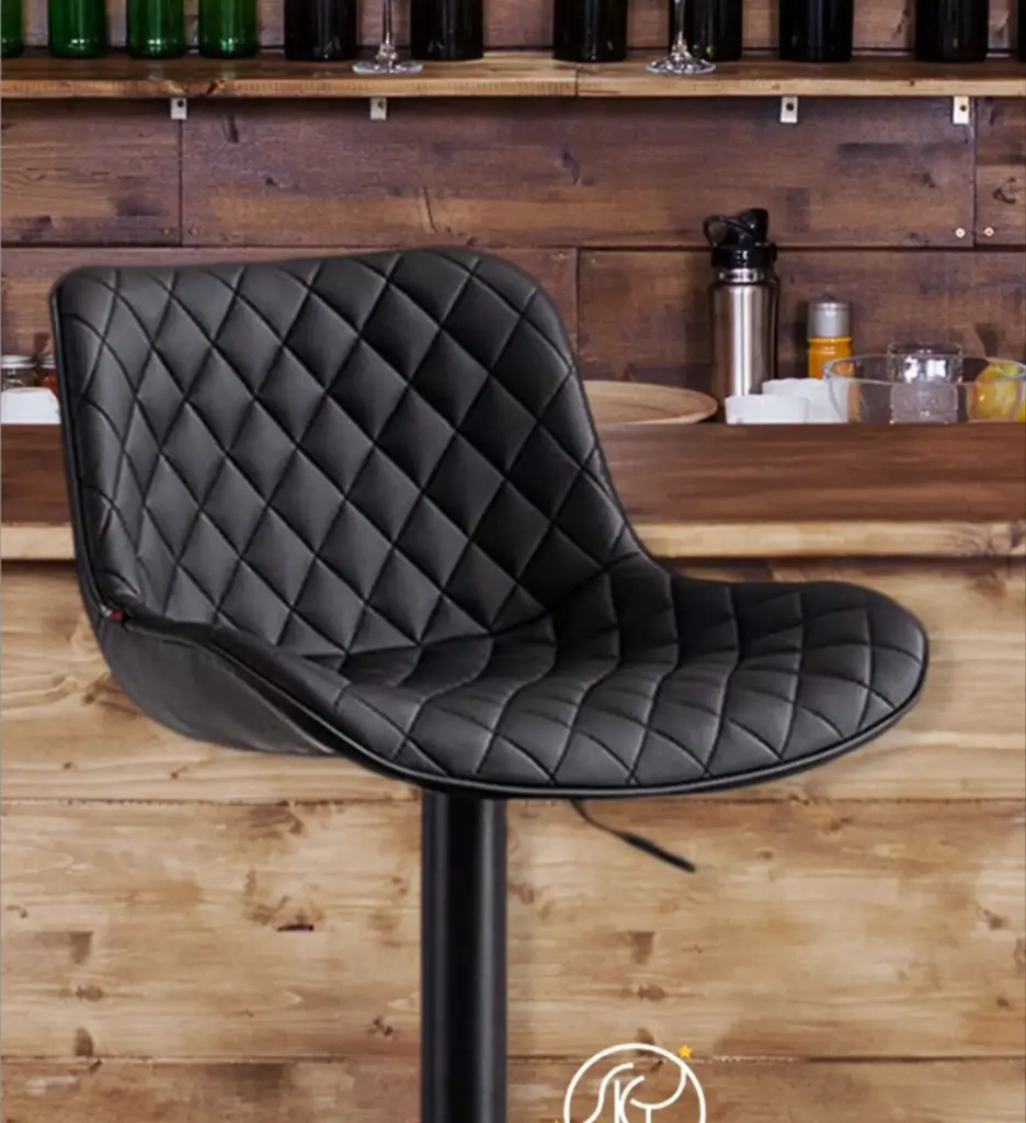 Silla Bar Diamante Negra