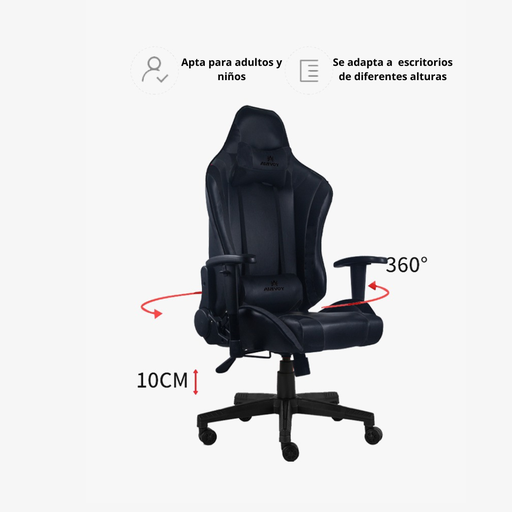 [100276] SILLA GAMER VALORANT NEGRA 