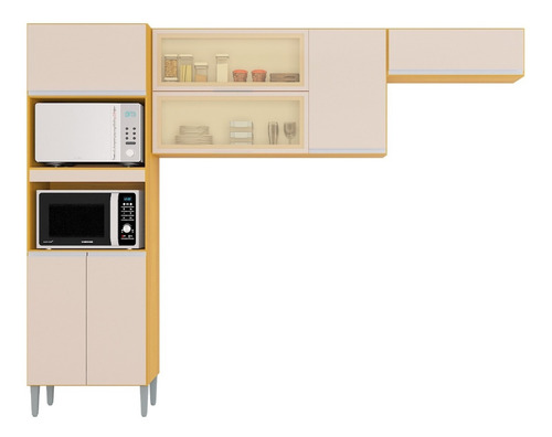 Mueble Superior Aline + Alacena Damasco Hueso