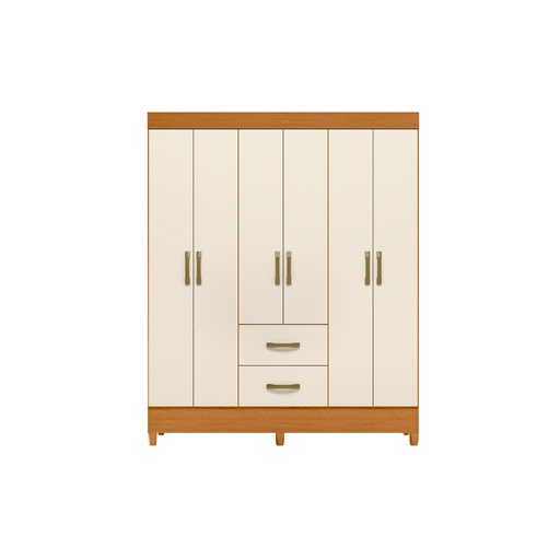 [100407] ROPERO MOBI 6 PUERTAS BLANCO /OFF WHITE 