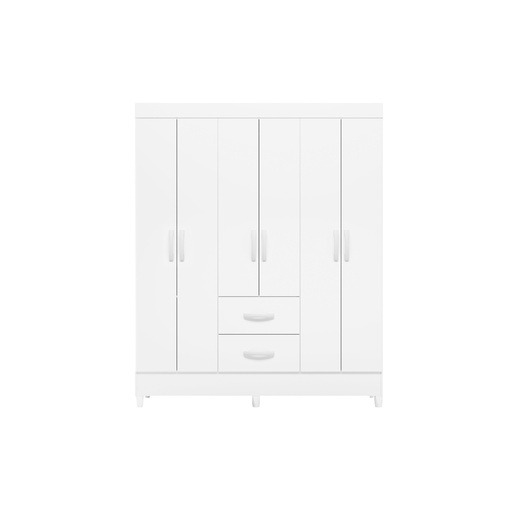 [100409] ROPERO MOBI 6 PUERTAS BLANCO/ BIFLEX