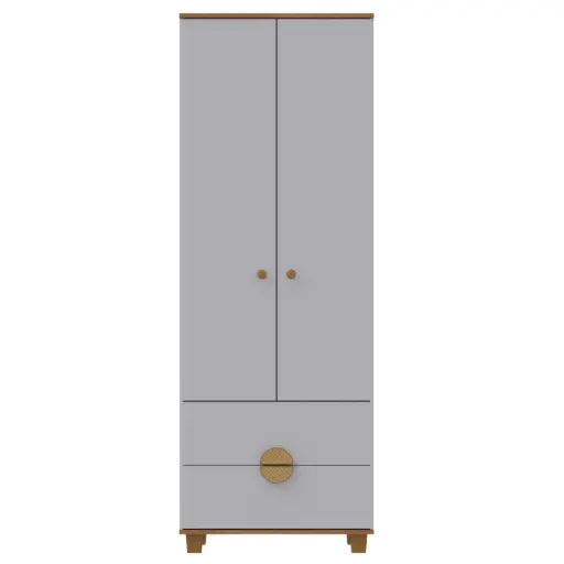 [100426] CLOSET MULTI 2P/2C  BLANCO PREMIUN / RUSTIC