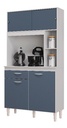 Alacena Mueble Auxiliar Cocina Duda 122 cm * 90 cm  Platinum